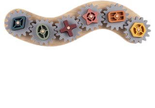 Zopa Silicone Bamboo Puzzle Cog Wheels jucărie cu activități 1 buc