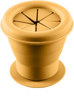 Zopa Silicone Folding Snack Box bol din silicon cu ventuză Mustard Yellow 1 buc