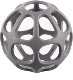 Zopa Silicone Teether Round jucărie pentru dentiție Dove Grey 1 buc