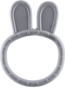 Zopa Silicone Teether Rabbit jucărie pentru dentiție Dove Grey 1 buc