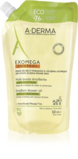A-Derma Exomega Control Emollient Shower Oil omekšavajući gel za tuširanje zamjensko punjenje