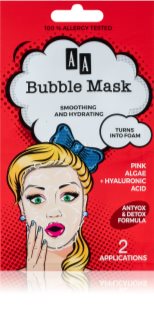 AA Cosmetics AA Bubble Mask hydratačná vyhladzujúca maska