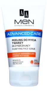AA Cosmetics Men Advanced Care reinigendes Peeling-Gel für das Gesicht