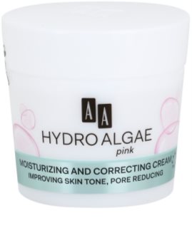 AA Cosmetics Hydro Algae Pink atspalvį koreguojantis kremas drėkinimui užtikrinti ir poroms sutraukti