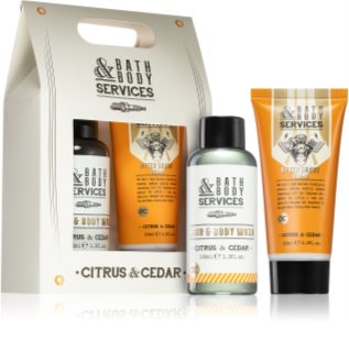 Accentra Bath & Body Services Citrus & Cedar подарунковий набір (для обличчя та тіла) для чоловіків
