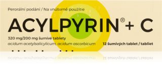Acylpyrin Acylpyrin (320 mg) + vitamin C (200 mg) šumivé tablety
