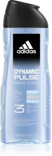 Adidas Dynamic Pulse τζελ για ντους για πρόσωπο, σώμα και μαλλιά 3 σε 1