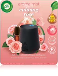 Air Wick Aroma Mist Calming Rose aroma diffuser with filling + Battery