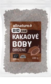 Allnature Cacao Nibs RAW kakaové bôby v BIO kvalite