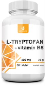 Allnature L-tryptofan+vitamín B6 200 mg doplnok stravy na zníženie únavy a stresu