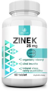Allnature Zinc 25mg výživový doplnok pre vlasy, nechty a pokožku