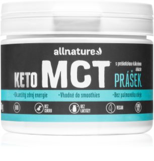 Allnature KETO MCT prášek BIO MCT prášek s prebiotickou vlákninou