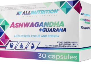 ALLNUTRITION Ashwagandha 300 mg + Guarana suplement diety na poprawę nastroju