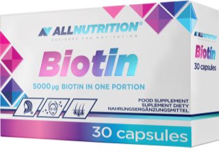 ALLNUTRITION Biotin podpora stavu pleti, vlasů a nehtů
