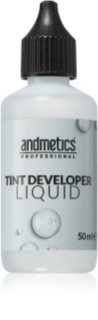 andmetics Professional Liquid Tint Developer emulsão ativadora de tinta para as sobrancelhas e pestanas