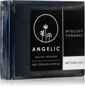 Angelic Soap fondant Active Charcoal detoksikacinis muilas su aktyvintosiomis anglimis