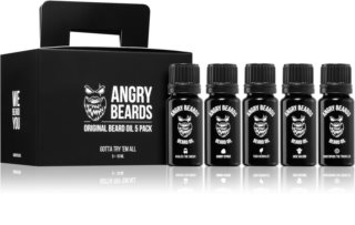 Angry Beards Original Beard Oil 5 Pack olej na bradu (darčeková sada)