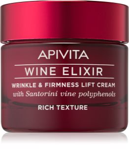 Apivita Wine Elixir Santorini Vine creme rico antirrugas com efeito reafirmante