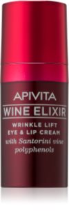 Apivita Wine Elixir Santorini Vine creme antirrugas para contornos dos olhos e lábios