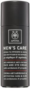 Apivita Men's Care Cardamom & Propolis crema antiarrugas para rostro y ojos