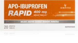 Apo-Ibuprofen Apo-Ibuprofen Rapid 400 mg  měkké tobolky