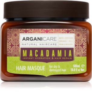 Arganicare Macadamia vyživující maska na vlasy pro suché a poškozené vlasy