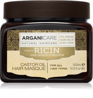 Arganicare Ricin Hair Growth Stimulator Fortifying Mask for Weak Hair Prone to Falling Out for All Hair Types