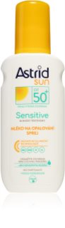 Astrid Sun Sensitive mléko na opalování ve spreji SPF 50+