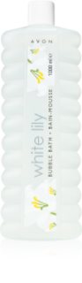 Avon Bubble Bath White Lily espuma de baño 1000 ml