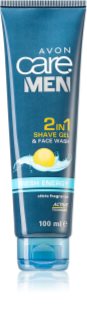 Avon Care Men gel na holení se zklidňujícím účinkem 2 v 1