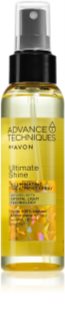 Avon Advance Techniques Ultimate Shine sprej za fiksiranje šminke za sjajnu i mekanu kosu