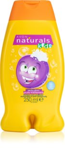 Avon Naturals Kids Perky Plum šampon in balzam 2 v1 za otroke