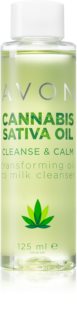 Avon Cannabis Sativa Oil Cleanse & Calm очищающая эмульсия для лица с конопляным маслом