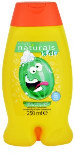 Avon Naturals Kids Wacky Watermelon shampoo e balsamo 2 in 1 per bambini