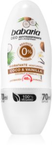 Babaria Coconut & Vanilla Antiperspirantti Roll-on Tehokkuus 48 tuntia