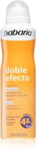 Babaria Deodorant Double Effect antiperspirant ve spreji na zpomalení růstu chloupků