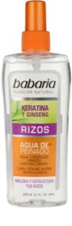 Babaria Ginseng spray styling para cabelo ondulado