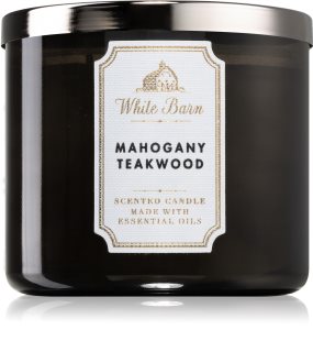 Bath & Body Works White Barn Mahogany Teakwood Duftkerze