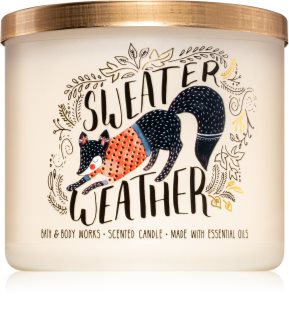 Bath & Body Works Sweater Weather vela perfumada II.