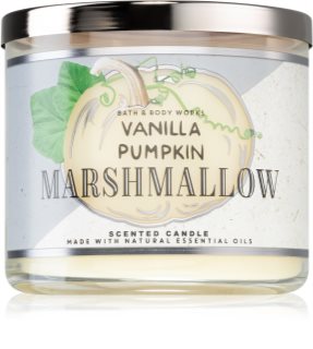 Bath & Body Works Vanilla Pumpkin Marshmallow scented candle I.
