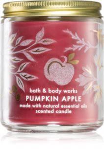 Bath & Body Works Pumpkin Apple Duftkerze   mit ätherischen Öl