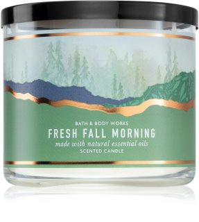 Bath & Body Works Fresh Fall Morning vela perfumada  con aceites esenciales