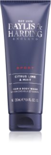 Baylis & Harding Men's Citrus Lime & Mint gel de duche e champô 2 em 1