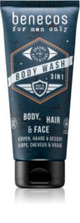Benecos For Men Only 3 em 1 champô, condicionador e gel de banho