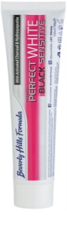 Beverly Hills Formula Perfect White Black Sensitive pasta de dientes blanqueadora con carbón activo para dientes sensibles