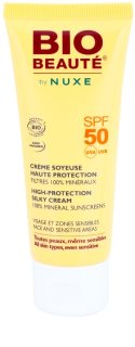 Bio Beauté by Nuxe Sun Care creme protetor mineral para as áreas do rosto e sensíveis SPF 50