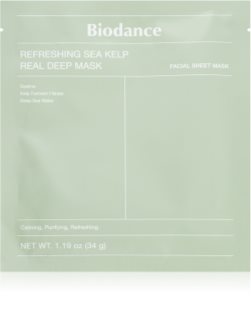 Biodance Refreshing Sea Kelp Real Deep Mask masque hydrogel intense à l'extrait d'algues marines 1 pcs