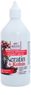 Bione Cosmetics Keratin Kofein сироватка для росту та зміцнення волосся від корінців до самих кінчиків