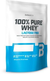 BioTechUSA 100% Pure Whey Lactose Free syrovátkový protein v prášku