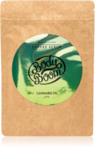 BodyBoom Cannabis Oil esfoliante corporal de café